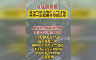 威海天气实时报告，威海天气情况？