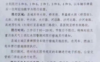 2022年涞源限号，涞源县限号区域