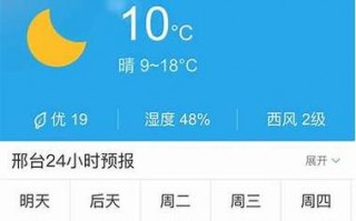 邢台明天天气预报，邢台明日天气