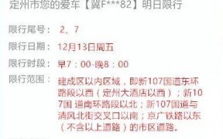 定州今天限号不限号，定州今天限号吗