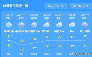 临沂天气预报24？临沂天气预报24小时图？