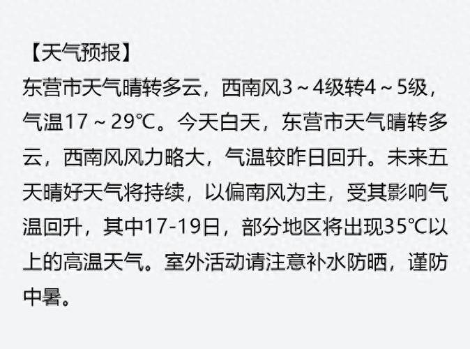 东营一个月天气预报?东营一个月天气预报30天查询结果?-第1张图片-巾百福 东营一个月天气预报?东营一个月天气预报30天查询结果?-第1张图片-巾百福