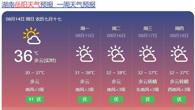 湖南岳阳天气预报,湖南岳阳天气预报15天准确率?-第1张图片-巾百福 湖南岳阳天气预报,湖南岳阳天气预报15天准确率?-第1张图片-巾百福