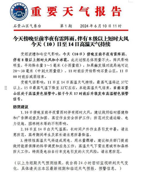 北京石景山天气预报,北京石景山天气预报实时动态-第4张图片-巾百福 北京石景山天气预报,北京石景山天气预报实时动态-第4张图片-巾百福