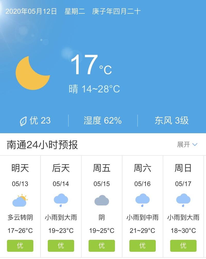 海安天气预报一周,海安天气预报一周7天气-第2张图片-巾百福 海安天气预报一周,海安天气预报一周7天气-第2张图片-巾百福