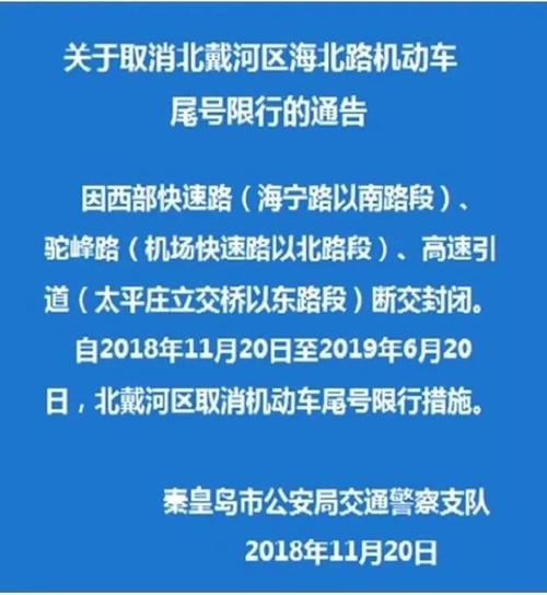 秦皇岛现在限号规则,秦皇岛新的限号规定-第1张图片-巾百福 秦皇岛现在限号规则,秦皇岛新的限号规定-第1张图片-巾百福
