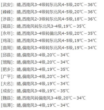 魏县一周天气预报,魏县天气预报15天查询结果?-第6张图片-巾百福 魏县一周天气预报,魏县天气预报15天查询结果?-第6张图片-巾百福