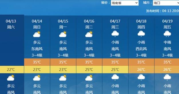 海口天气预报15天,海口天气预报15天查询,三亚天气预报-第5张图片-巾百福 海口天气预报15天,海口天气预报15天查询,三亚天气预报-第5张图片-巾百福