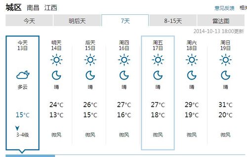 南昌天气预报七天?南昌天气预报七天预报最新?-第1张图片-巾百福 南昌天气预报七天?南昌天气预报七天预报最新?-第1张图片-巾百福