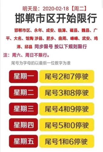 邯郸2月15号限号,邯郸2021年2月限号?-第3张图片-巾百福 邯郸2月15号限号,邯郸2021年2月限号?-第3张图片-巾百福