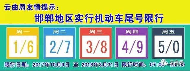 邯郸3月18号限号?邯郸尾号3周几限行?-第2张图片-巾百福 邯郸3月18号限号?邯郸尾号3周几限行?-第2张图片-巾百福