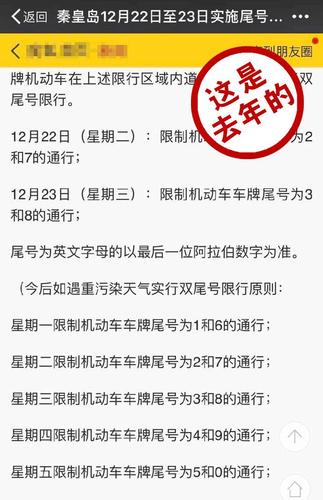 秦皇岛汽车限号处罚,秦皇岛车辆限号处罚?-第4张图片-巾百福 秦皇岛汽车限号处罚,秦皇岛车辆限号处罚?-第4张图片-巾百福