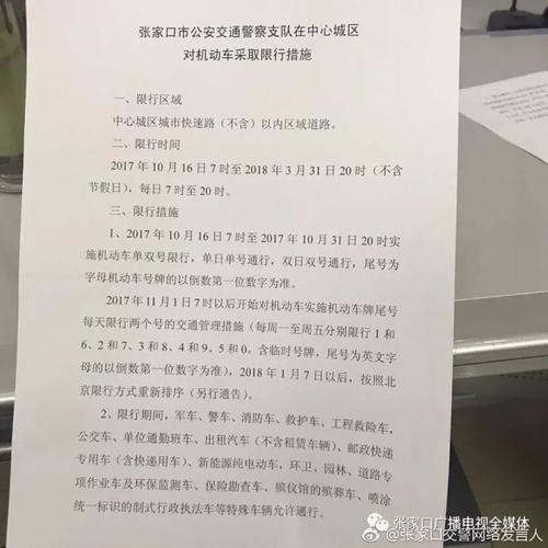 张家口开始限号了没,张家口开始限号了没有-第3张图片-巾百福 张家口开始限号了没,张家口开始限号了没有-第3张图片-巾百福